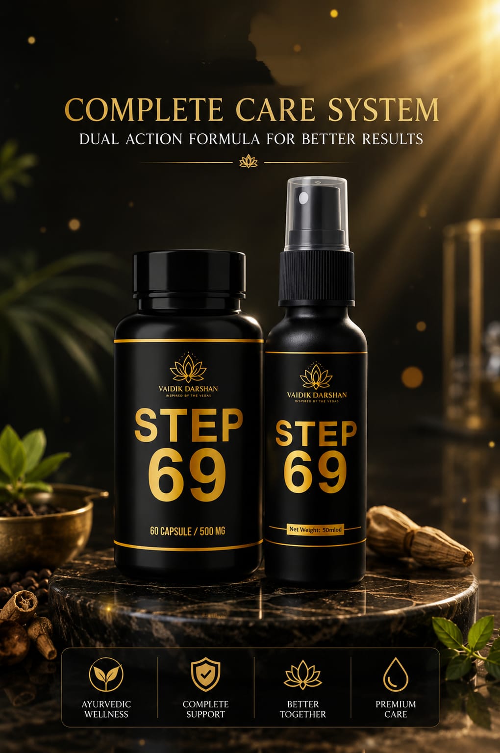 Step 69 Combo (Capsule + Oil) - Vaidik Darshan